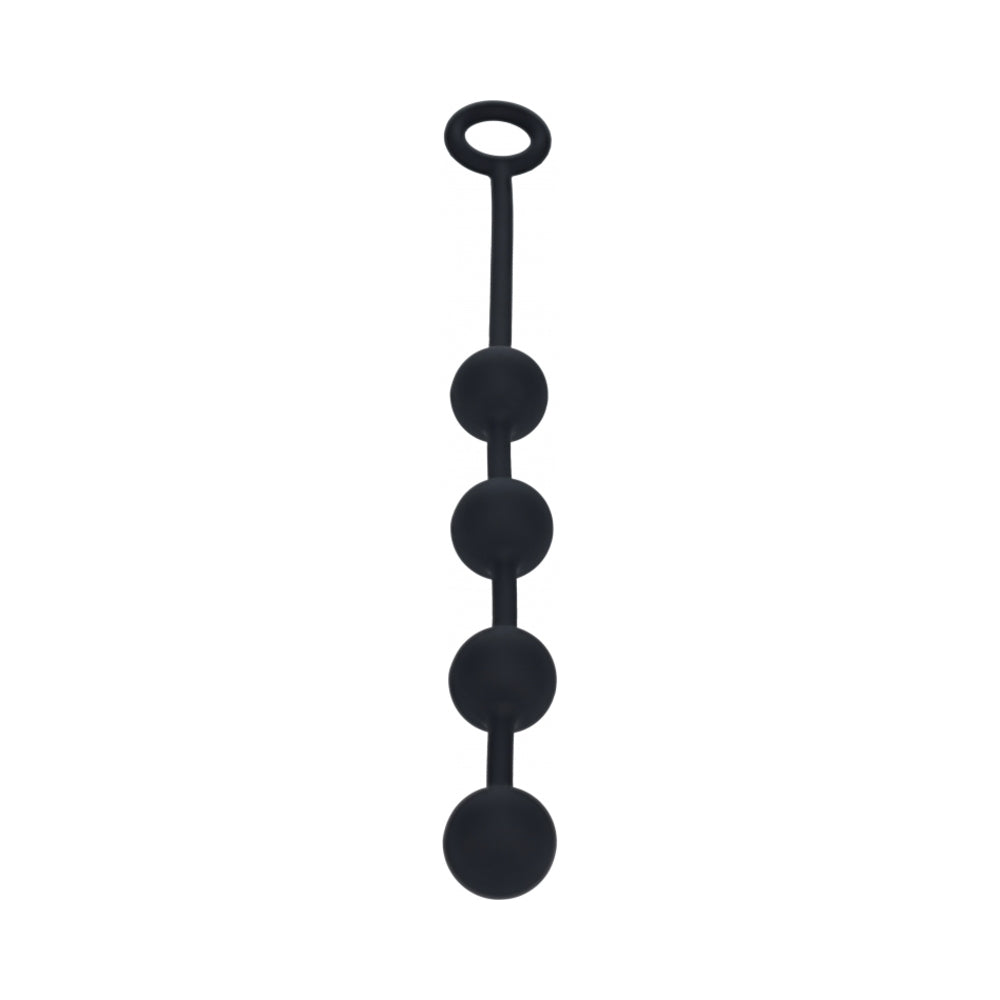 LEVELZ Silicone Anal Balls - Medium (30mm) - Black
